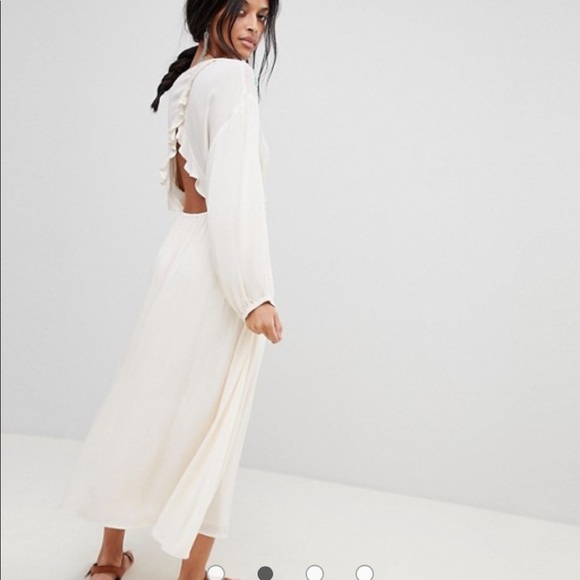 MOON RIVER NEW Embroidered Backless Maxi Dress - Picture 2 of 8